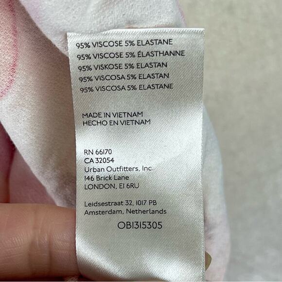 Free People Shayla Cream Floral Print Button Front Mini Dress Size Medium - Picture 14 of 15